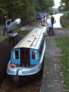 William driving into locks